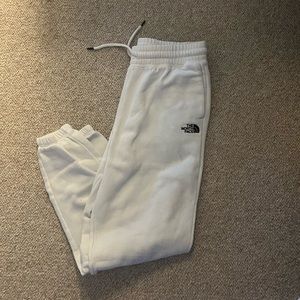 White North-Face sweatpants